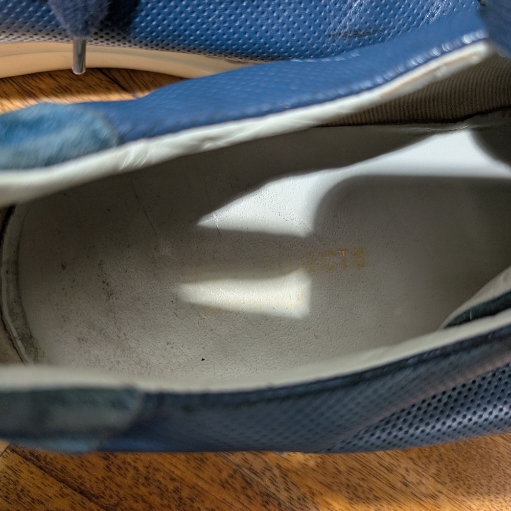 Common Projects‎ Achilles Perforated Leather Blue  Sneakers Mens Size - Picture 7 of 8